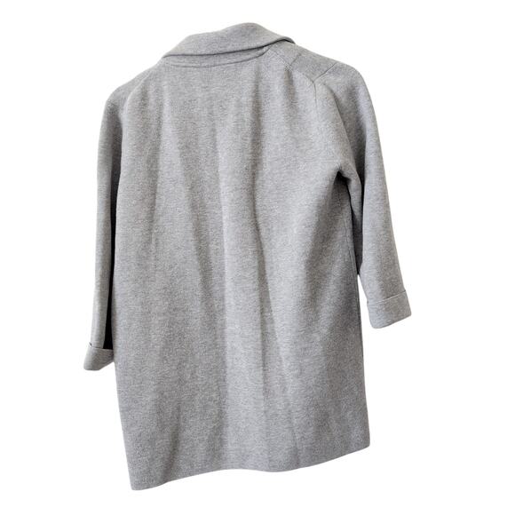J. CREW Sophie Open Front Sweater Blazer Heather Gray Size XS Womens Excellent - Picture 4 of 12